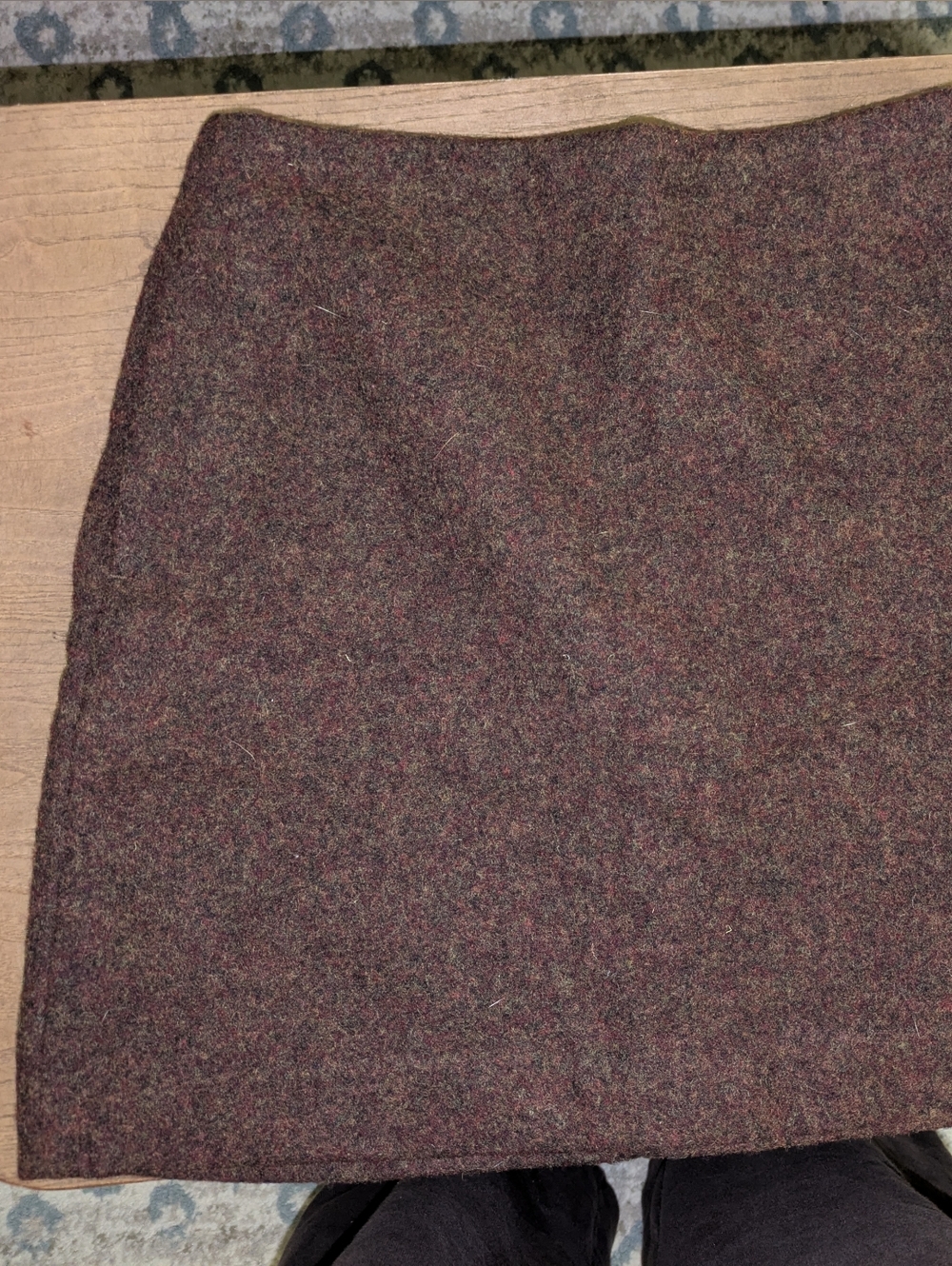 uniqlo worn once wool mini skirt